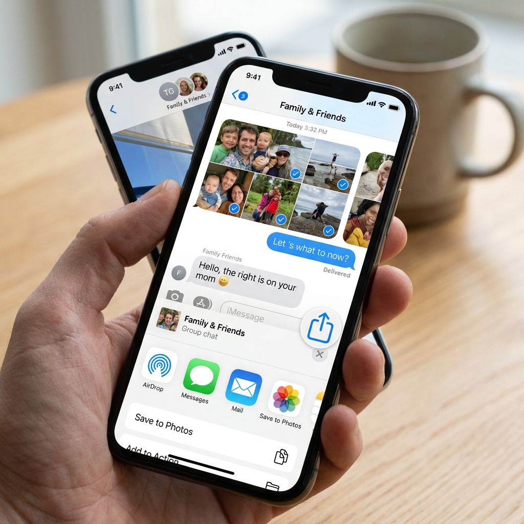 Export in one tap preview